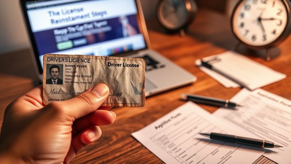 license reinstatement process steps
